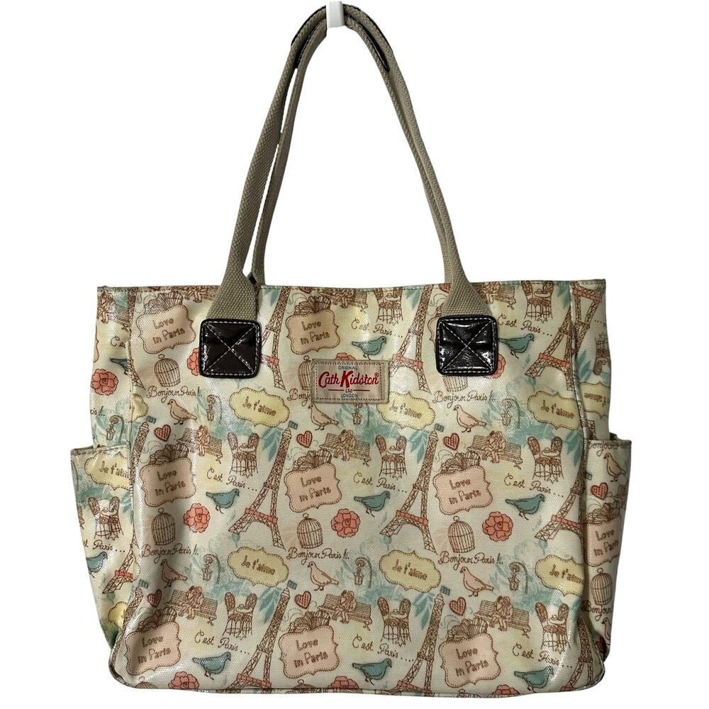 Cath Kidston Bag Womens Love in Paris Eiffel Tower Tote Carryall Cute Purse